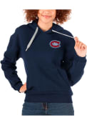 Montreal Canadiens Womens Antigua Victory Pullover - Navy Blue