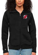 New Jersey Devils Womens Antigua Protect Full Zip Jacket - Black