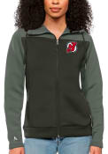 New Jersey Devils Womens Antigua Protect Full Zip Jacket - Grey