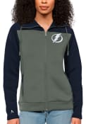 Tampa Bay Lightning Womens Antigua Protect Full Zip Jacket - Navy Blue