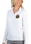 Denver Nuggets Womens Antigua Tribute Polo Shirt - White
