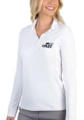 Utah Jazz Womens Antigua Tribute Polo Shirt - White