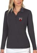 Chicago Bulls Womens Antigua Tribute Polo Shirt - Grey