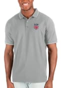 USMNT Antigua Affluent Polo Shirt - Grey