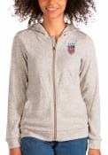 USWNT Womens Antigua Absolute Pullover - Oatmeal