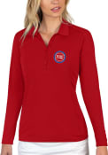 Detroit Pistons Womens Antigua Tribute Polo Shirt - Red