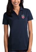 USWNT Womens Antigua Tribute Polo Shirt - Navy Blue