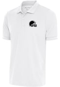 Cleveland Browns Antigua Metallic Logo Affluent Polos Shirt - White