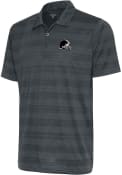 Cleveland Browns Antigua Metallic Logo Compass Polo Shirt - Black