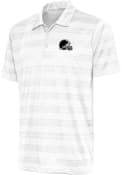 Cleveland Browns Antigua Metallic Logo Compass Polo Shirt - White