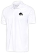 Cleveland Browns Antigua Metallic Logo Tribute Polo Shirt - White