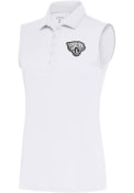 Jacksonville Jaguars Womens Antigua Metallic Logo Tribute Tank Top - White