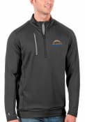 Los Angeles Chargers Antigua Generation 1/4 Zip Pullover - Grey