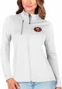 San Francisco 49ers Womens Antigua Generation Light Weight Jacket - White