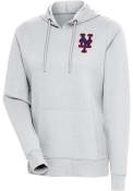 New York Mets Womens Antigua Action Pullover - Grey