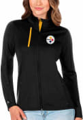 Pittsburgh Steelers Womens Antigua Generation Light Weight Jacket - Black