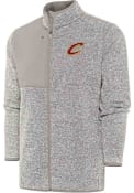 Cleveland Cavaliers Antigua Fortune Full Zip Jacket - Oatmeal