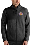 Los Angeles Lakers Antigua Fortune Full Zip Jacket - Black