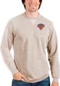 New York Knicks Antigua Reward Crew Sweatshirt - Oatmeal