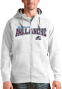 Colorado Avalanche Antigua Victory Full Full Zip Jacket - White