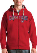 Montreal Canadiens Antigua Victory Full Full Zip Jacket - Red