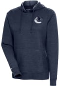 Vancouver Canucks Womens Antigua Action Pullover - Navy Blue