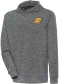 Central Michigan Chippewas Antigua Absolute Hooded Sweatshirt - Charcoal