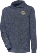 Marquette Golden Eagles Antigua Absolute Hooded Sweatshirt - Navy Blue