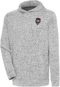 New Mexico Lobos Antigua Absolute Hooded Sweatshirt - Grey