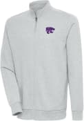 Antigua Mens Grey K-State Wildcats Action Light Weight Jacket