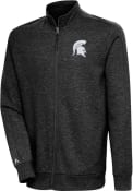 Michigan State Spartans Antigua Action Light Weight Jacket - Black
