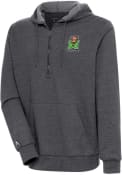Marshall Thundering Herd Antigua Action 1/4 Zip Pullover - Charcoal