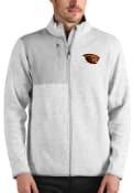 Oregon State Beavers Antigua Fortune Full Zip Jacket - Grey