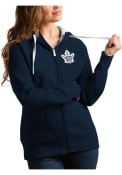 Toronto Maple Leafs Womens Antigua Victory Full Full Zip Jacket - Navy Blue