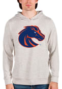 Boise State Broncos Antigua Absolute Hooded Sweatshirt - Oatmeal