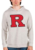Rutgers Scarlet Knights Antigua Absolute Hooded Sweatshirt - Oatmeal