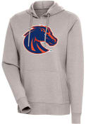 Boise State Broncos Womens Antigua Action Pullover - Oatmeal