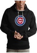 Chicago Cubs Antigua Victory Hooded Sweatshirt - Black