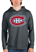 Montreal Canadiens Antigua Absolute Hooded Sweatshirt - Charcoal