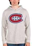 Montreal Canadiens Antigua Absolute Hooded Sweatshirt - Oatmeal
