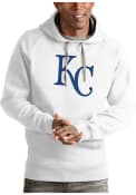 Kansas City Royals Antigua Victory Hooded Sweatshirt - White