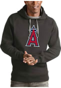 Los Angeles Angels Antigua Victory Hooded Sweatshirt - Charcoal