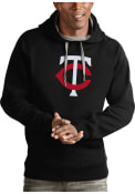 Minnesota Twins Antigua Victory Hooded Sweatshirt - Black