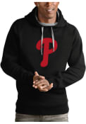 Philadelphia Phillies Antigua Victory Hooded Sweatshirt - Black