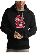 St Louis Cardinals Antigua Victory Hooded Sweatshirt - Black