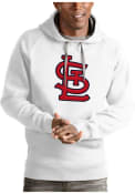 St Louis Cardinals Antigua Victory Hooded Sweatshirt - White