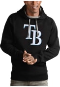 Tampa Bay Rays Antigua Victory Hooded Sweatshirt - Black