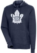 Toronto Maple Leafs Womens Antigua Action Pullover - Navy Blue