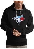 Toronto Blue Jays Antigua Victory Hooded Sweatshirt - Black