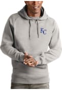 Kansas City Royals Antigua Victory Hooded Sweatshirt - Grey